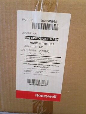 Honeywell N95 Disposable Mask - White - 200pcs